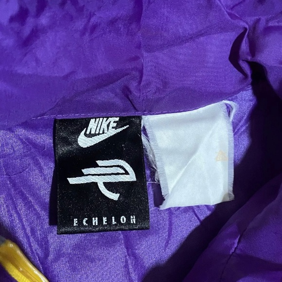 Vintage 90s Nike Windbreaker Track Jacket Adult Size L/XL Zip Back Pouch Running - Picture 3 of 13